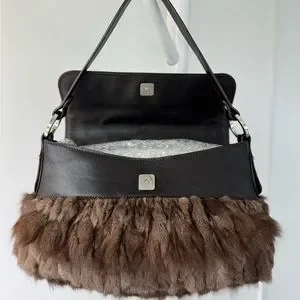 Vintage Fendi Rabbit Fur Chef Bag